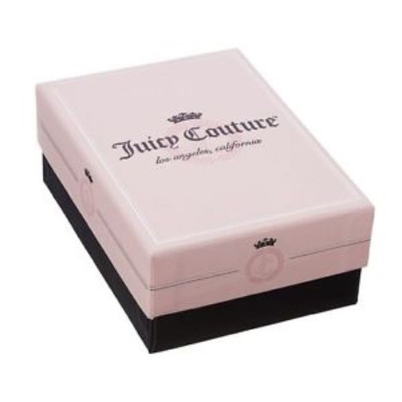 JUICY COUTURE Necklace Crystal Lock Layered 3-Strand Gold Silver & Rose Tone - Picture 2 of 2